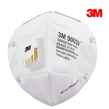 5 шт. 3 м 9002V анти пыли PM 2,5 маска против гриппа дыхательный клапан нетканый материал маска для взрослых KN90 респиратор