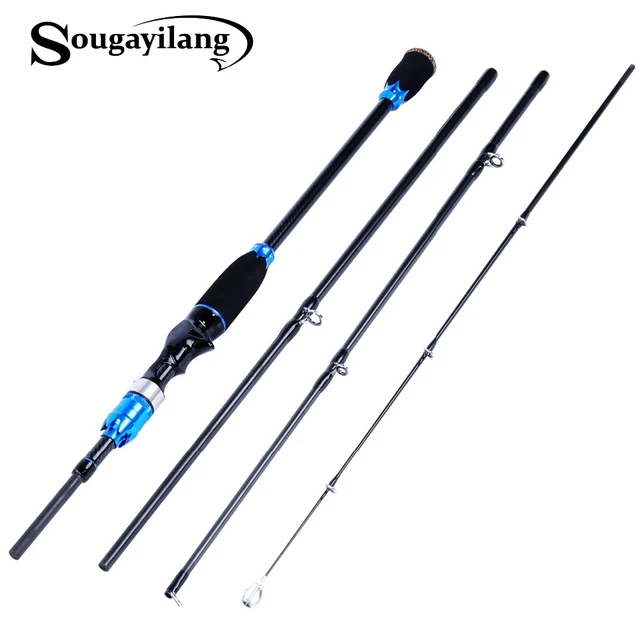 Cheap Sougayilang 1.8m 2.1m Lure Fishing Rod Casting Travel Carbon Spinning Rod Portable 4 Sections Fishing Rod Tackle De Pesca Pole Cheap Sougayilang 1.8m 2.1m Lure Fishing Rod Casting Travel Carbon Spinning Rod Portable 4 Sections Fishing Rod Tackle De Pesca Pole