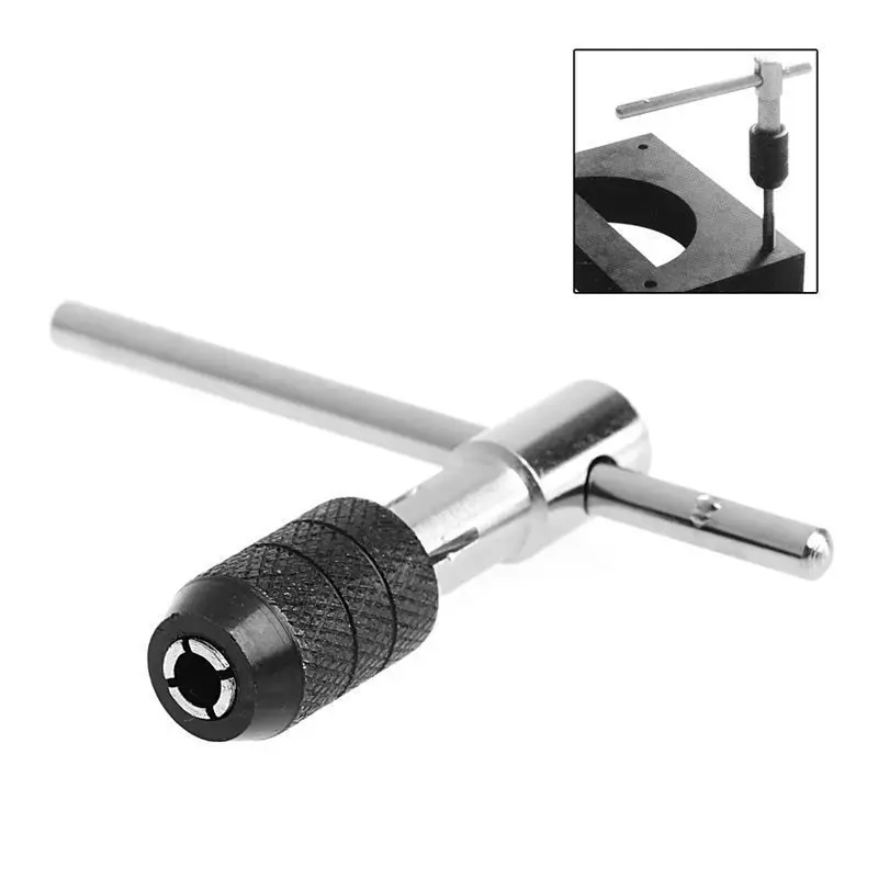 Adjustable Ratcheting T Handle Tap Wrench M3 M6 Reamer Hand Toolin