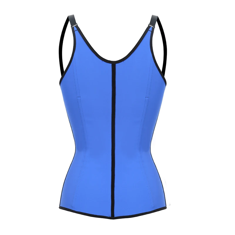 Women Slimming Waist Trainer Push Up Vest Body Shaper Tummy Latex Waist Cincher Neoprene Shapewear Bustier Corset Top underbust (9)