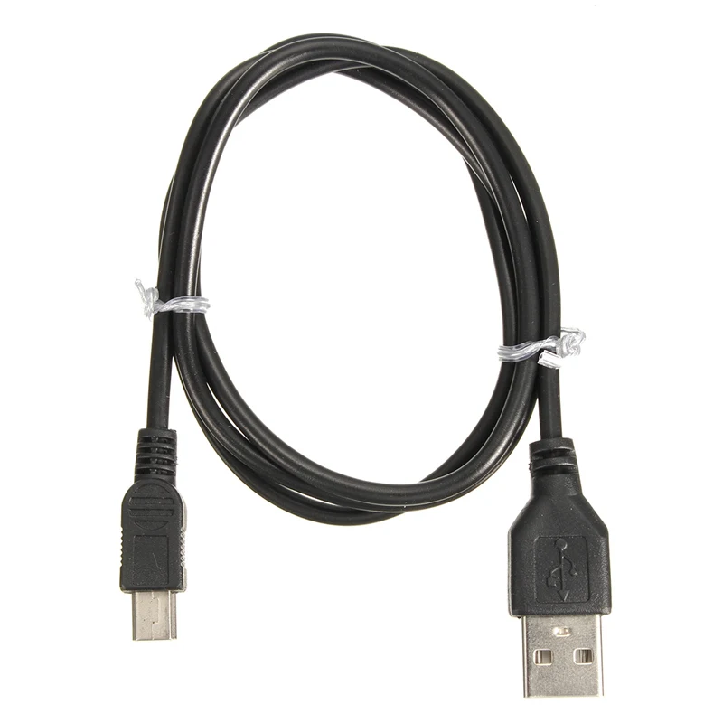 LEORY черного цвета, длиной в 75 см USB 2,0 «Папа-папа» Mini USB 5 Pin B для синхронизации данных и зарядки шнур для подключения к Камера MP3/MP4