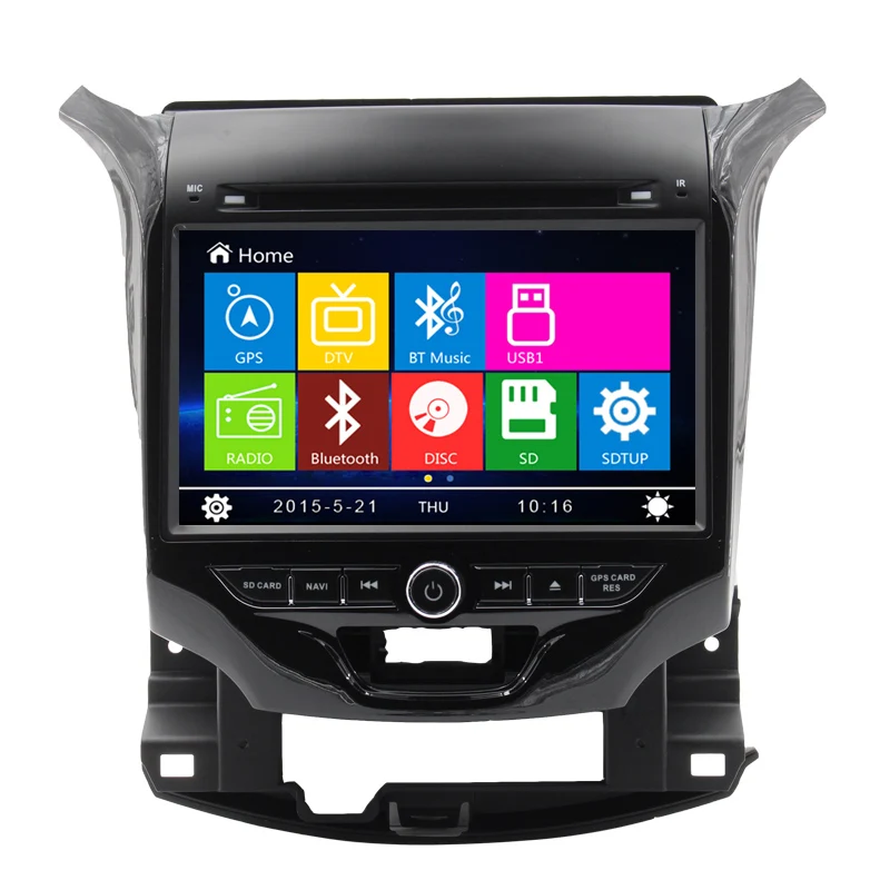 Free Shipping 8 inch Car Radio DVD Multimedia Player GPS Navigation for CHEVROLET CRUZE 2015 with