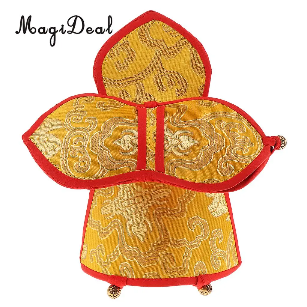 

Buddhism Vajra Bell Storage Bag Holder Handmade Embroidery Crafts Decoration