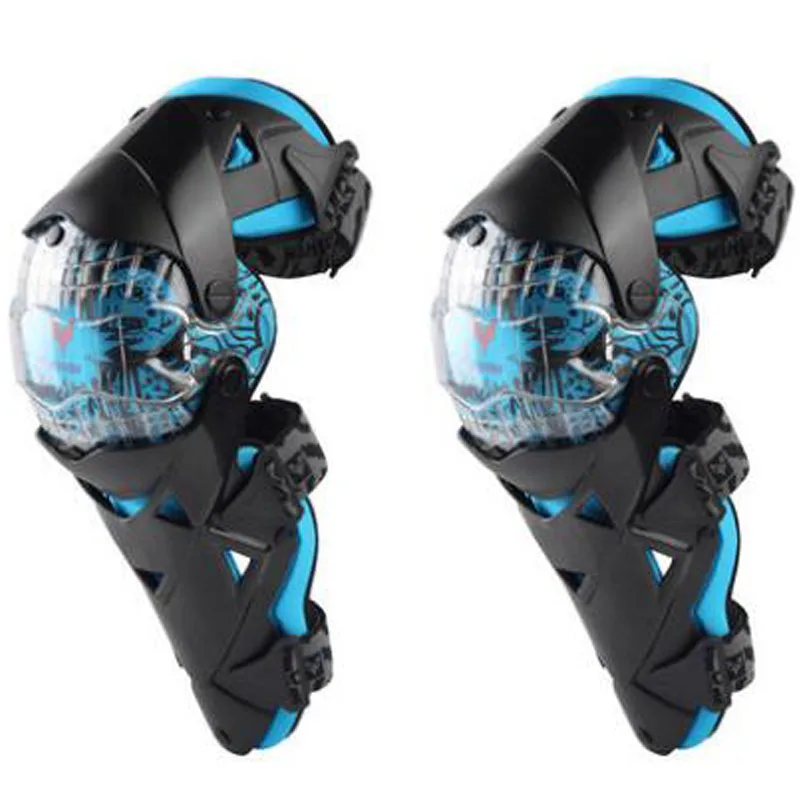 New DUHAN Cross-country Motorcycle Riding Protective Kneecap Knight riding equipment protection Knee Moto Kneepad - Цвет: Синий