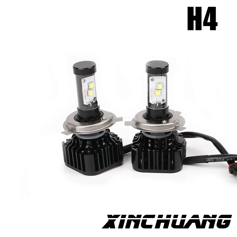 

2pcs Highlighting headlamps H4 H7 H11 H13 9004 9005 9006 9007 80W 6000K NEW design head light fog light car styling led Bulbs