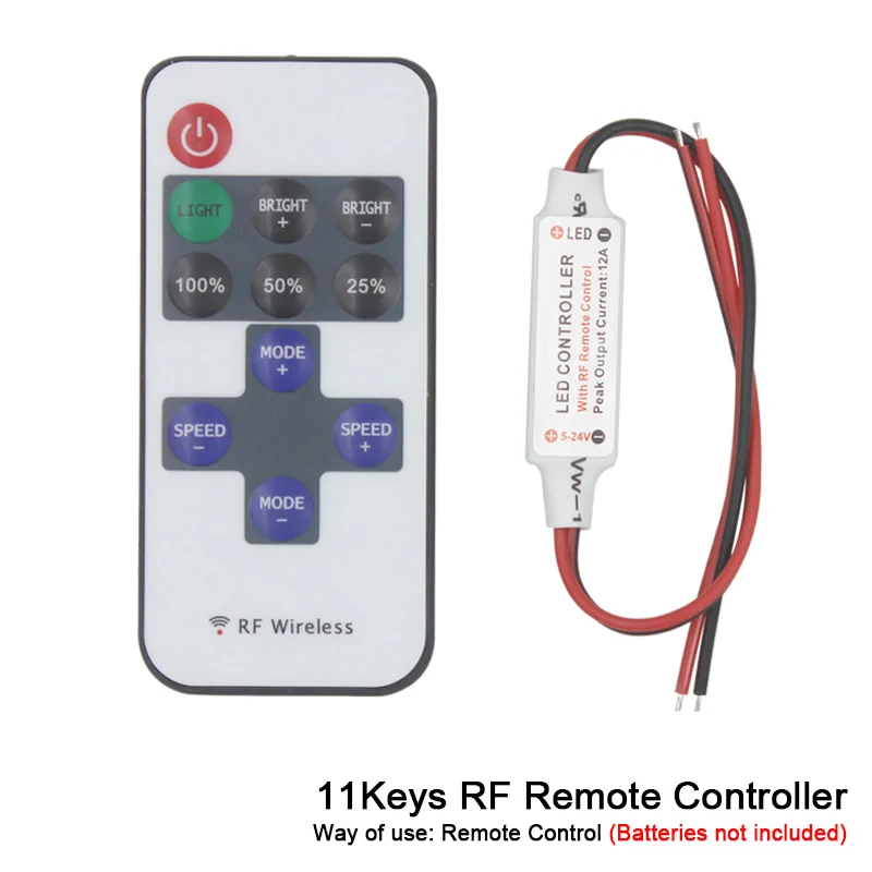 11/17/24/44-клавишный инфракрасный пульт дистанционного управления контроллер USB соединение Bluetooth DC5-24V коврик для спальни компьютерное RGB светильник полосы подключения - Цвет: RF Remote Controller