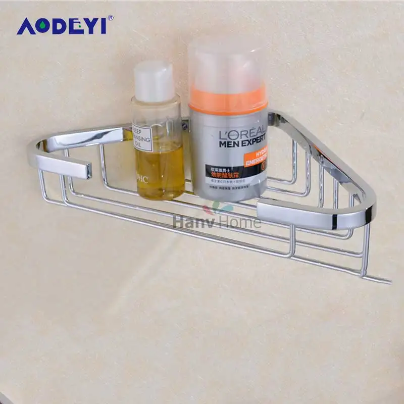 AODEYI Stainless Steel Bathroom Shelf Bracket Shelves Basket Shower Corner Storage Caddy