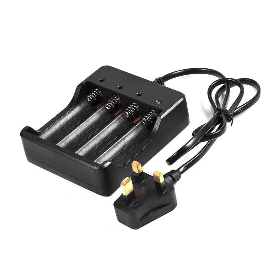 

Black Color 4x 18650 4.2V 9800mAh Li-ion Rechargeable Lithium Battery Smart Charger Indicator Universal Electric Power Charger