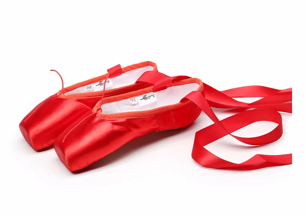 Профессиональная танцевальная обувь для девочек, взрослых женщин, в стиле ретро, прочные балетки с лентами, красного и черного цвета, LXZ20