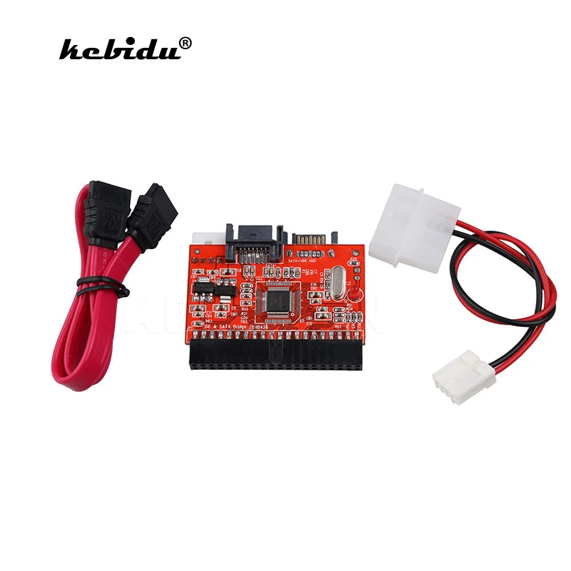 

kebidu 2 in 1 SATA to IDE Adapter IDE to SATA Converter 40 pin 2.5" inch Hard Disk Driver Support for ATA 133 100 HDD CD DVD
