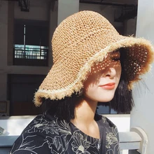 Новая мода Простой повседневный темперамент высокое качество Защита от солнца с солнцезащитным козырьком Кепка Женская Удобная Мягкая Милая винтажная корзина шляпы