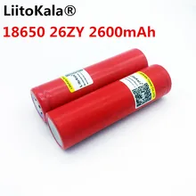 2 шт Новинка LiitoKala для Sanyo UR-18650ZY 18650 2600mAh литий-ионная аккумуляторная батарея фонарик Btteries+ бесплатно