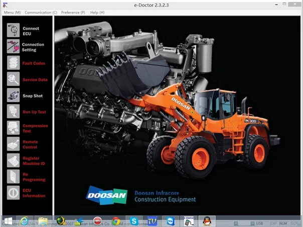 Программное обеспечение для диагностики двигателя Doosan eDoctor + keygen v2.3.2 |
