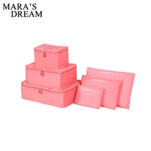 Mara's Dream 6 шт./компл. модные водонепроницаемые мужские и женские сумки-оксфорды с двойной молнией для багажа