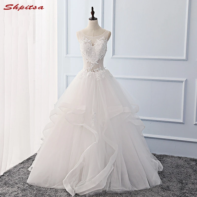 

Vintage Lace Wedding Dresses 2017 Tulle Beaded Wedding Gowns Weeding Weding Bridal Bride Dresses Weddingdress