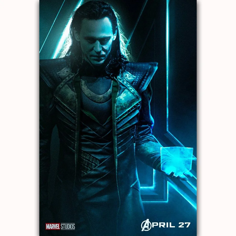 

MQ3784 Hot Loki The Avengers Infinity War Marvel Movie Superhero Art Poster Top Silk Light Canvas Home Decor Wall Picture Print