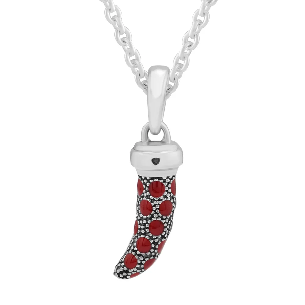 

Fits For Pandora Charms Bracelets Red Italian Horn Beads 100% 925 Sterling-Silver-Jewelry Free Shipping