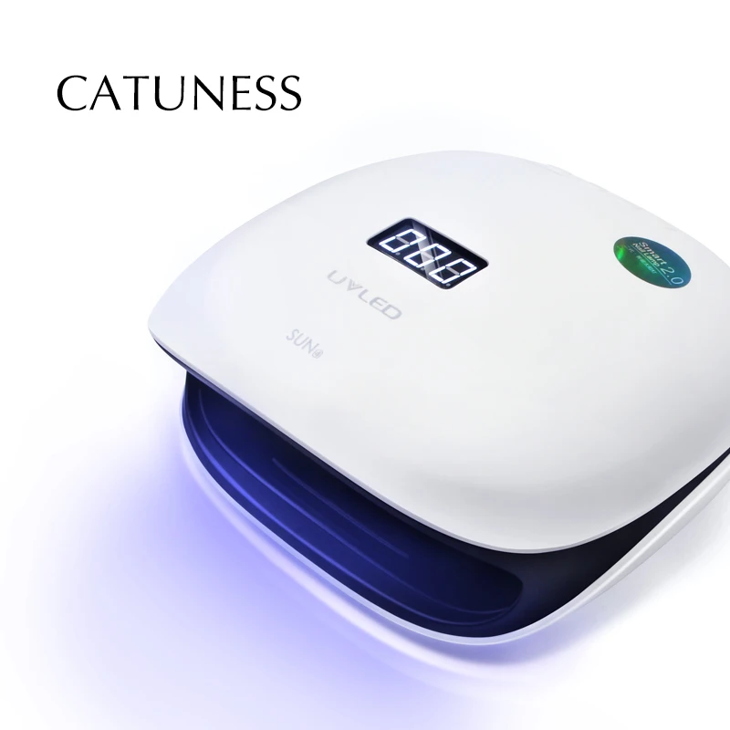 

CATUNESS Power Adjustable Smart Sensor 10/30/60 S Eye Protection UV LED Lamp 48 W Nail Dryer Machine for Curing