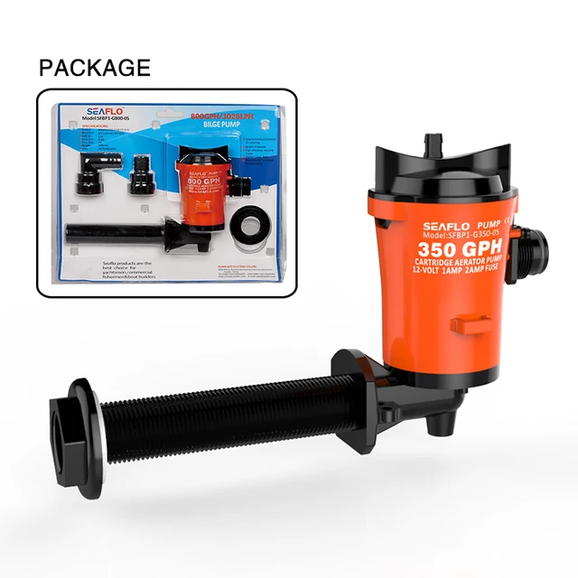 SEAFLO Live Bait Baitwell Kit for Fishing Boats Marine Bilge Livewell