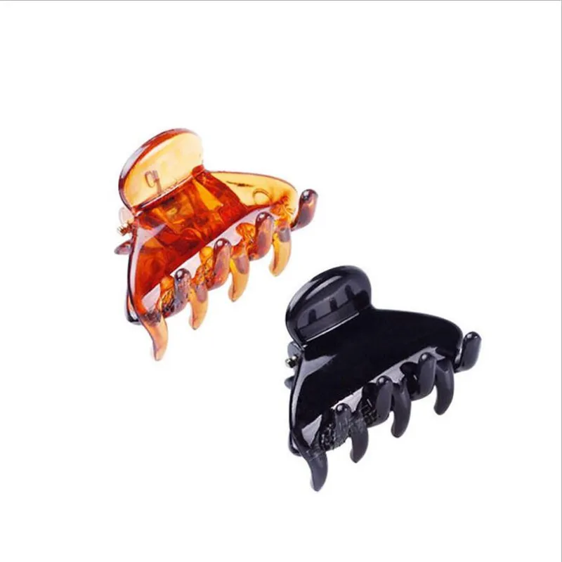 

2.6*1.7CM Wholesale High-quality PS plastic hair claws Hair Clip Fashion Plastic Hair Claw Black Color Hair accessor 12pcs/lot