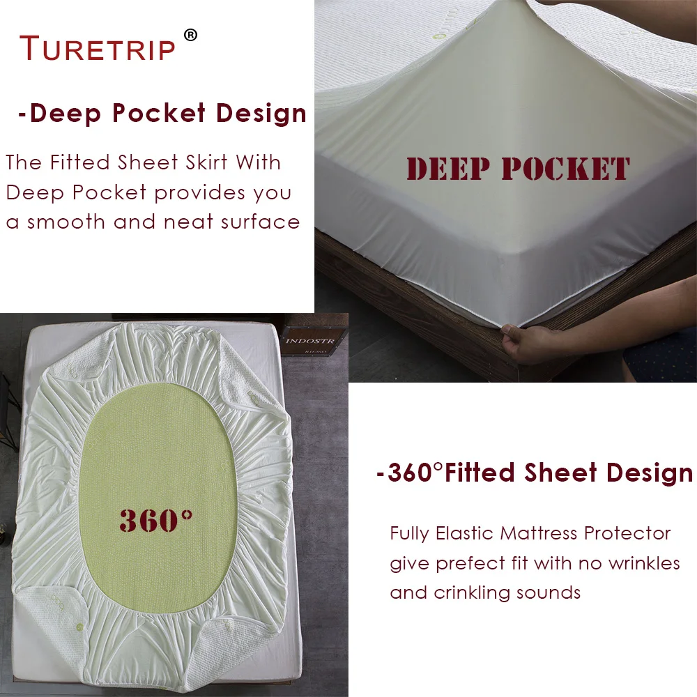 bamboo jacquard mattress topper king (1)