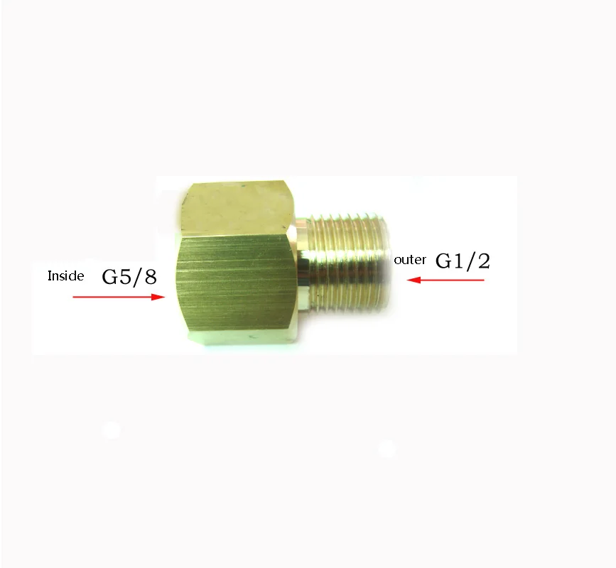 

5/8 turn outer wire G1/2 copper joint 5 points to 4 taps in the adapter