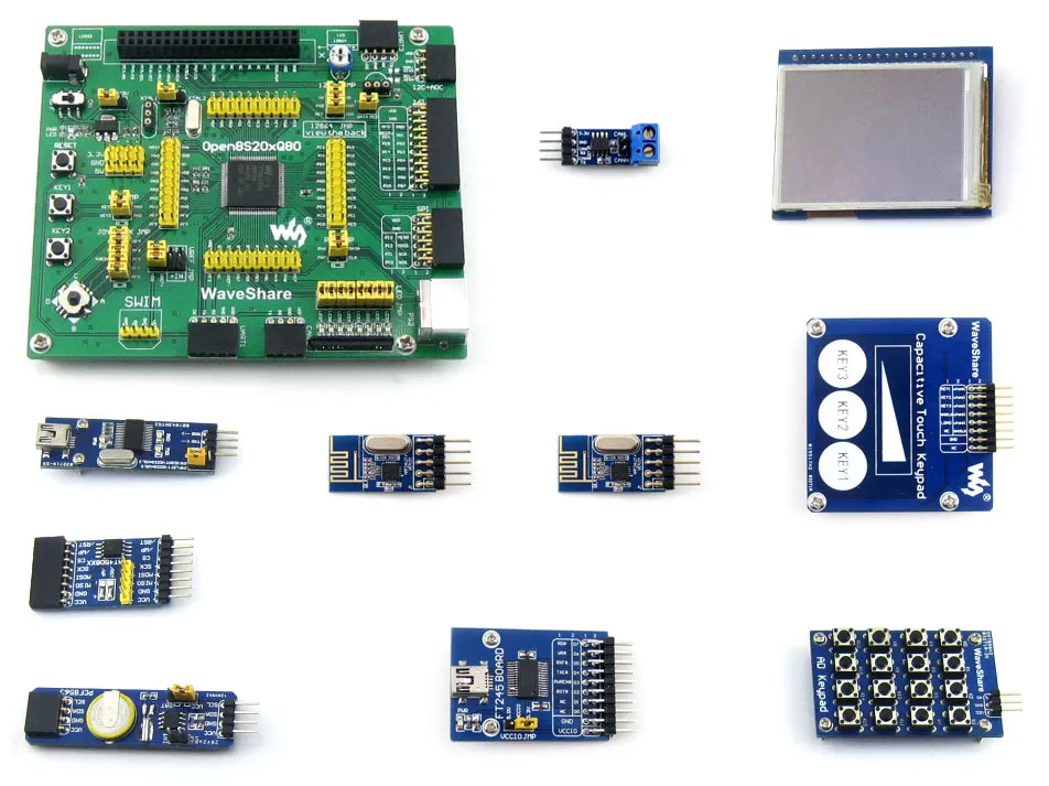 

Parts STM8 Board STM8S208MB STM8S208 STM8 Development Board +2.2inch Touch LCD+Capacitive Touch Keypad=Open8S208Q80 Package A