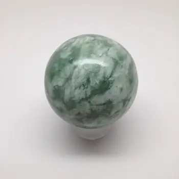 

398.8 Grams Natural Green Nephrite Jade Ball/Sphere Crystal Healing @Afghanistan