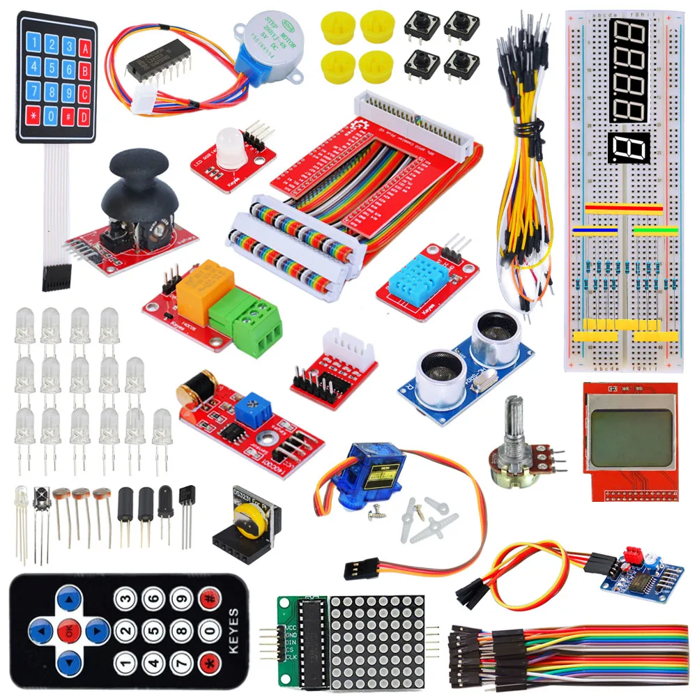 

New Aadvanced Learning Kit for Raspberry Pi 3 2 Model B/B+with Raspberry Pi GPIO V2 Expansion Board DHT11 Humiture sensor