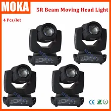 4 шт./лот 200 Вт Луч движущаяся голова свет сенсорный экран 5R Шарпи луч 200 движущийся головной свет DMX Gobos эффект сценический свет