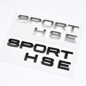 

CAR LETTERS SPORT HSE TRUNK TAILGATE NAMEPLATE FIT FOR RANGE ROVER Badge Sticker Black/Silver