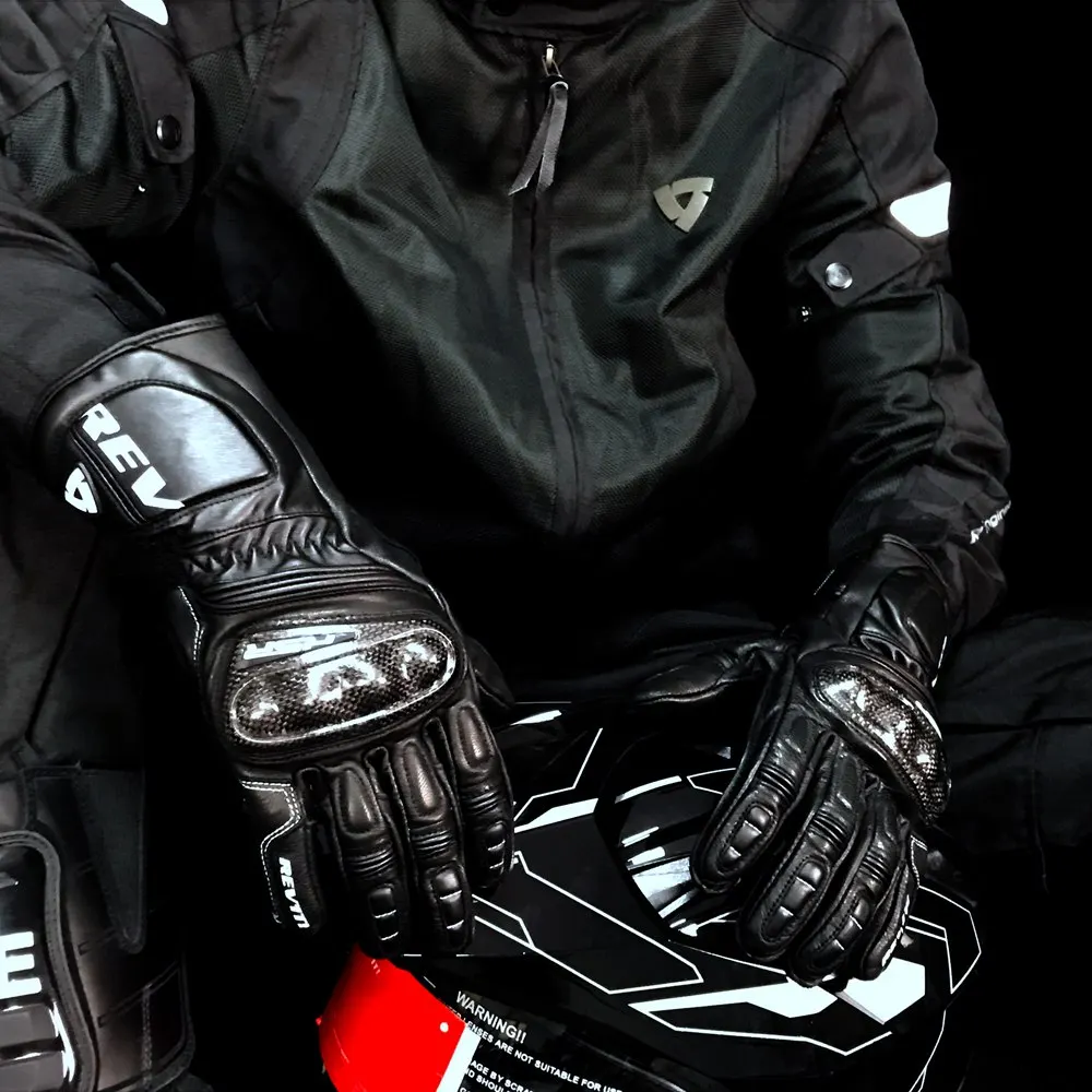 

NEW Revit RSR3 Motorcycle Riding Gloves Carbon fiber Leather Racing Gloves Genuine Leather Motorbike Racing suits jacket Gloves