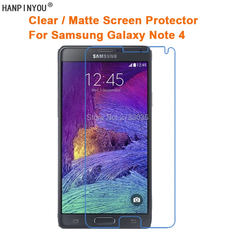 Для Samsung Galaxy Note 4 Note4 IV N9100 5 7 &quotпрозрачная глянцевая/Антибликовая матовая защитная
