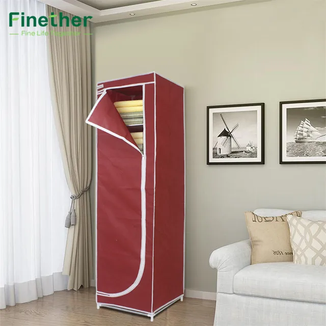 Finether Tall 5 Layer Single Shelf Storage Portable Clothes Closet Finether Tall 5 Layer Single Shelf Storage Portable Clothes Closet Organizer Wardrobe Organizador For Underwear