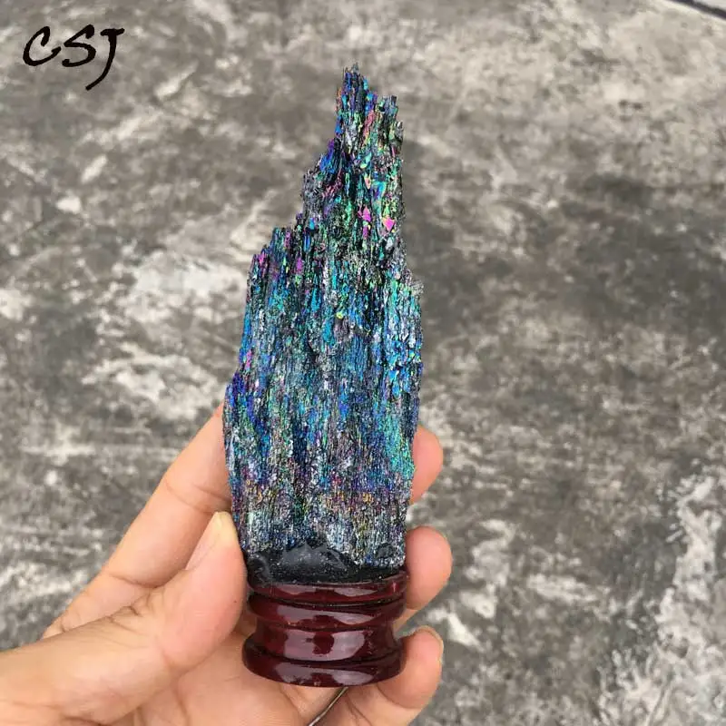 

CSJ Fine jewelry Bismuth Crystals Colorful Rainbow High Pure Bismuth Metal Crystal Specimen Free Shipping DIY