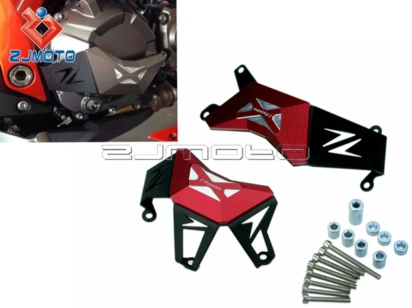 

ZJMOTO Street Bike Motorcycle Engine Crash Guard CNC Billet Engine Case Guard Protector Streetfighter Z800 Engine Guards 2012-14