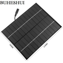 BUHESHUI 12V 5.2Watt Mini Solar Cell Polycrystalline Solar Panels+5521DC For Charging 9V Battery 165*210*3MM Free Shipping