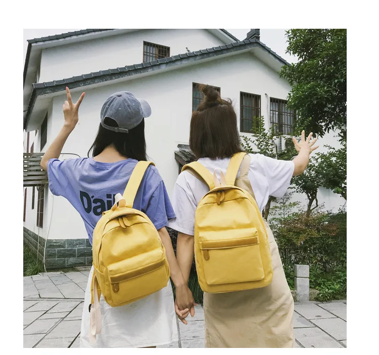 Preppy style Student backpack High quality canvas women's bag Large capacity female travel backpack laptop bag for women Daypack (3)