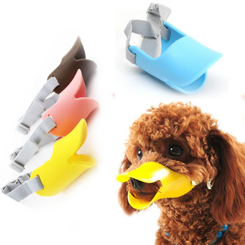 1pcs New 5.5 6.5kg Dog Adjustable Dogs Muzzle Closed Duck Bill Design