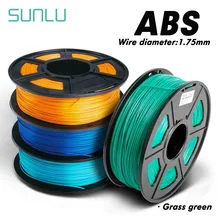 SUNLU 3D Printer Filament 1.75mm ABS 1kg 2.2lbs With Spool Plastics ABS 3D Printer Filament Welding Rod With Delicate Packing