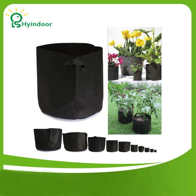 Aliexpress 5 Gallon Round Fabric Pots Plant Pouch Grow 5 Gallon Round Fabric Pots Plant Pouch Grow Bags For Plants Aeration Pot Container 10 Pieces