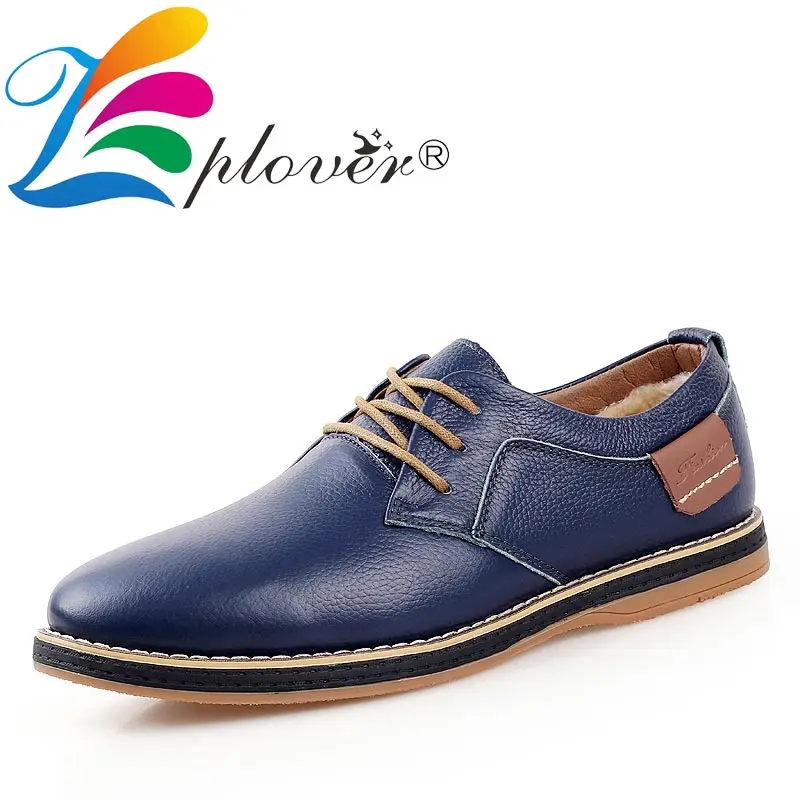 

Men's Casual Shoes Genuine Leather Shoes Men Autumn Winter Dress Oxford Shoes For Men Flats Moccasins Pointed Toe Man Footwear