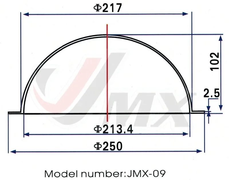 JMX дюймов 9 дюймов акрил/PC Indoor/Outdoor CCTV Замена Ясно корпус для купольной камеры безопасности купол камера крышка