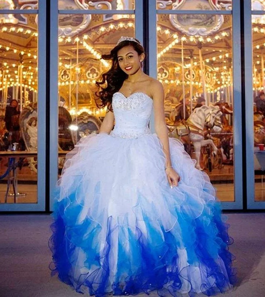 Modern Western Puffy Dresses for Sweet 