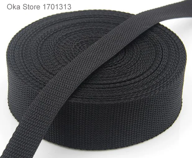 5 м крепкая черная лента для оборудования 2 см до 5 см ширина полипропиленовая лента для палаток аксессуары или ремень для швейной сумки