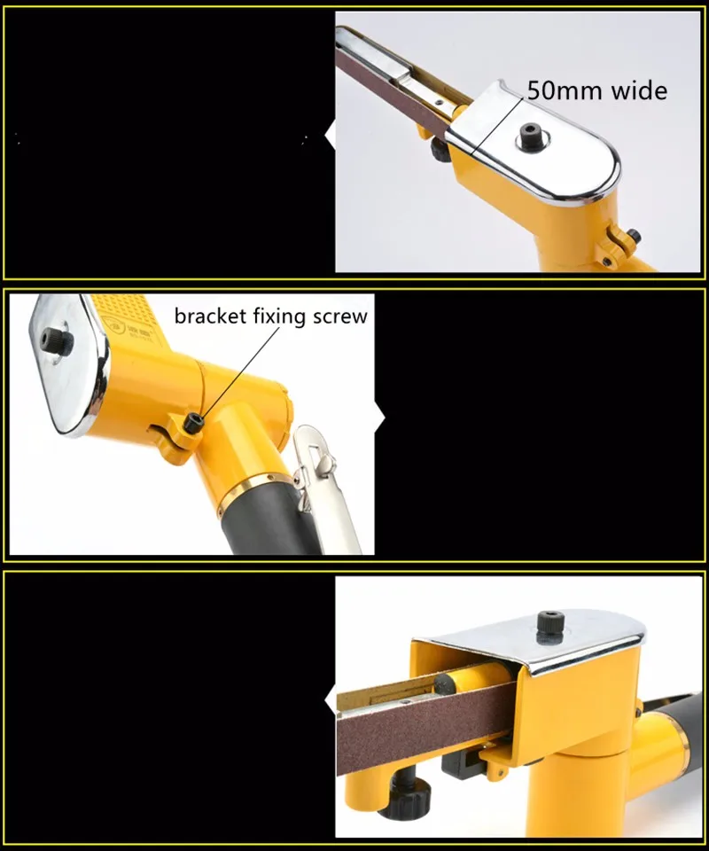 Borntun для пневматической ленточной шлифмашины пневматические Ленточные песочники 20 мм* 480 мм Полировка и Шлифовка польский станок инструмент орбитальный пневматический полировщик Комплект