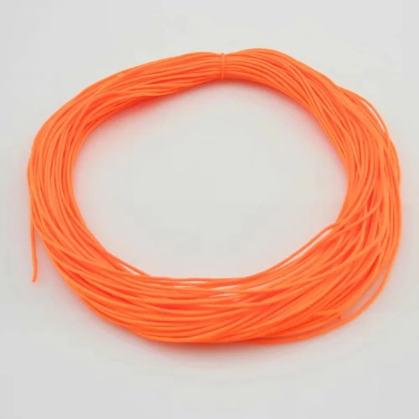 0,8 мм нейлоновый шнур нить китайский узел макраме шнур браслет плетеный шнур DIY кисточки вышивка бисером нить-20 м - Цвет: Neon Tangerine