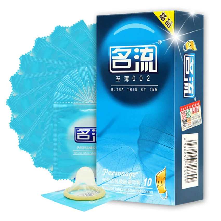 1 Box/10 Pcs Natural Latex Condoms for Men Adult Better Toys Safer
