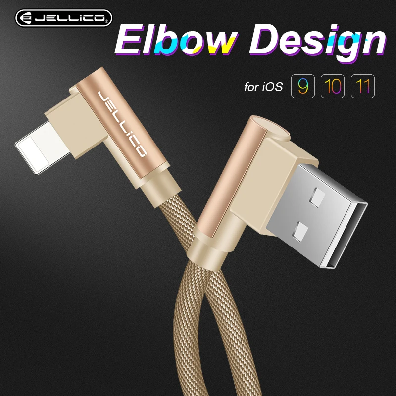Jellico كابل يو اس بي ل فون Xs ماكس Xr X 8 7 6 زائد 6 s 5 s زائد لباد البسيطة سريع شحن كابلات الهاتف المحمول شاحن الحبل البيانات