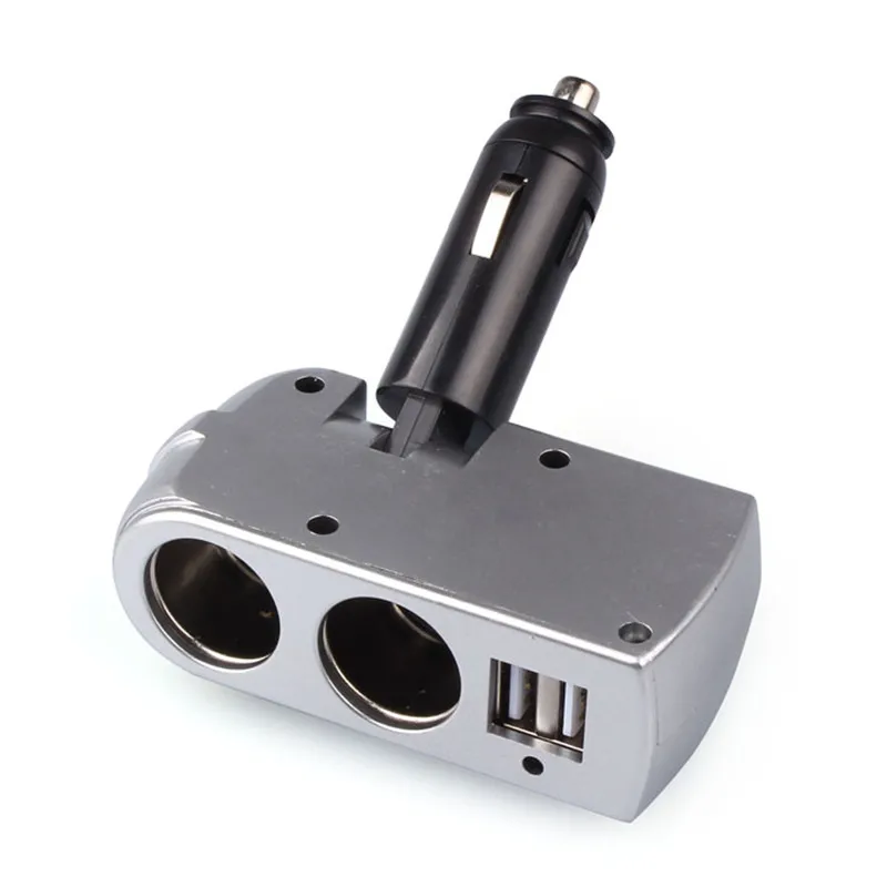Car Cigarette Lighter Extender Splitter New 2 USB Charger Supply
